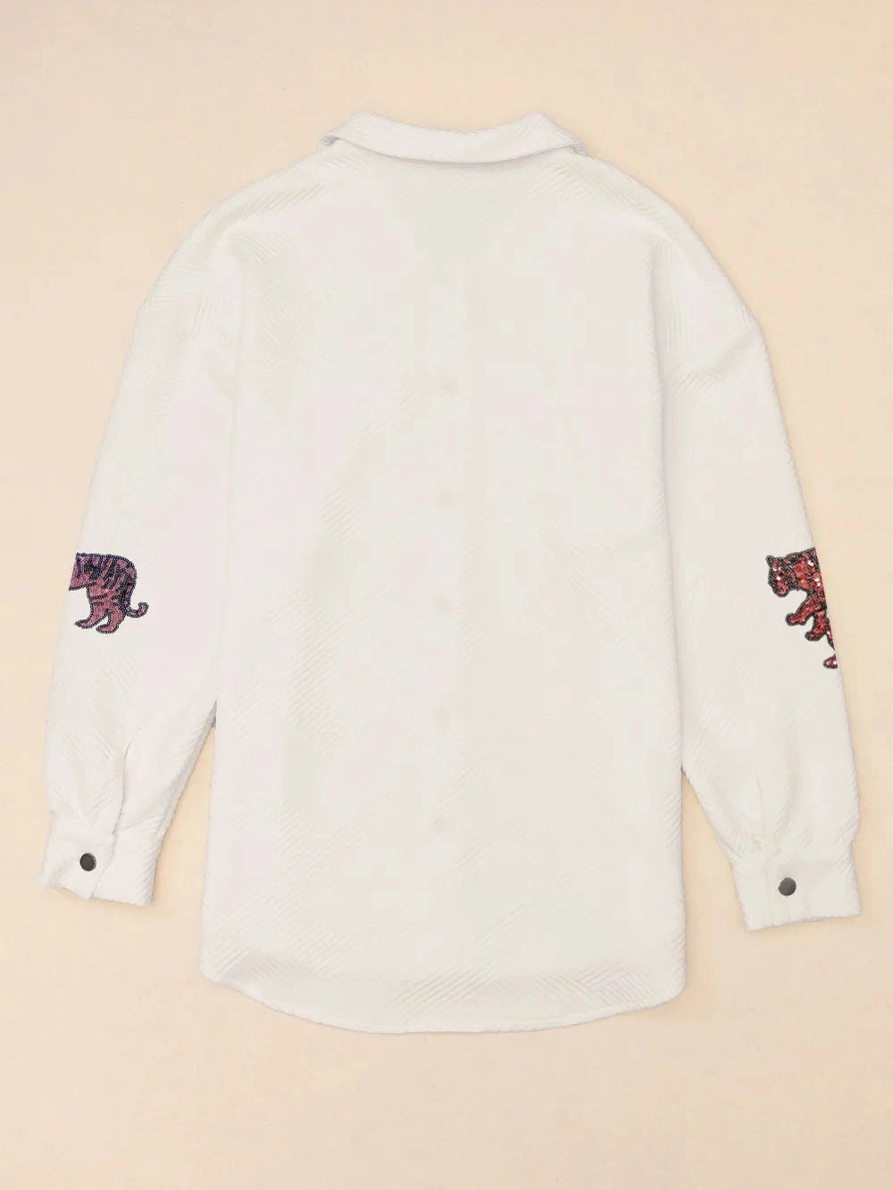 Tiger Sequin Dropped Shoulder Jacket nicholesgifts