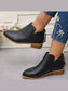 Women Point Toe Block Heels Boots nicholesgifts