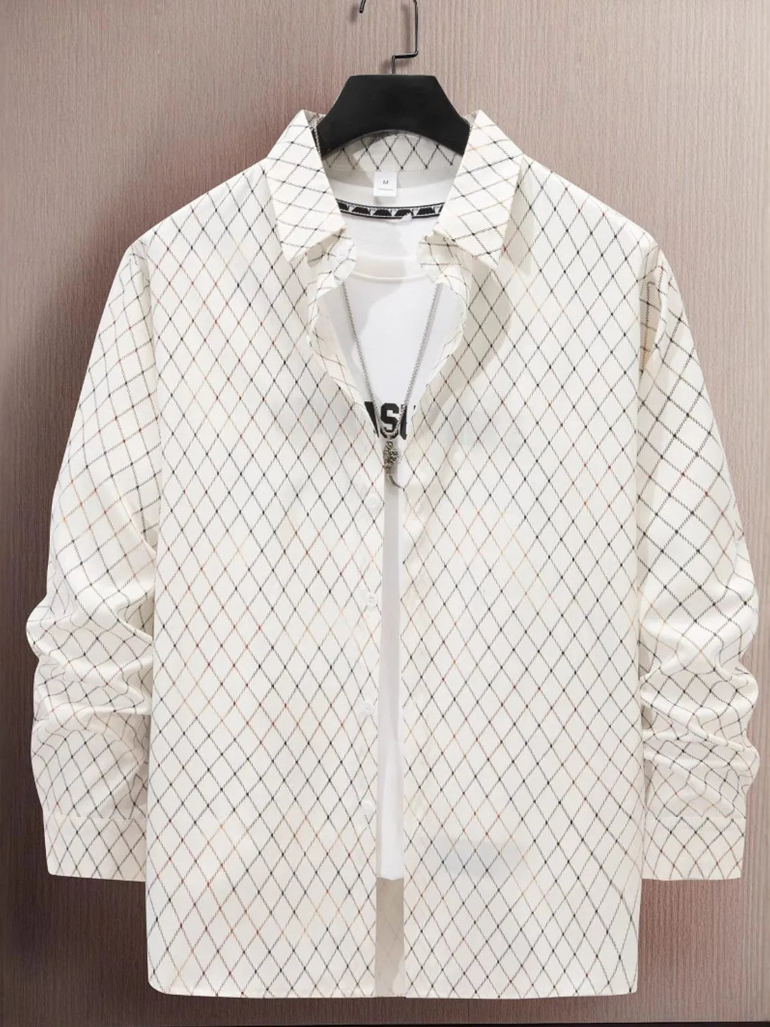 Men's Full Size Button Up Long Sleeve Shirt Plus Size NicholesGifts