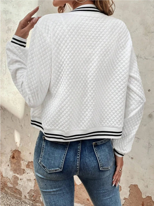 Zip Up Long Sleeve Jacket nicholesgifts