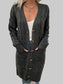 Women Cable-Knit Button Down Cardigan with Pockets nicholesgifts