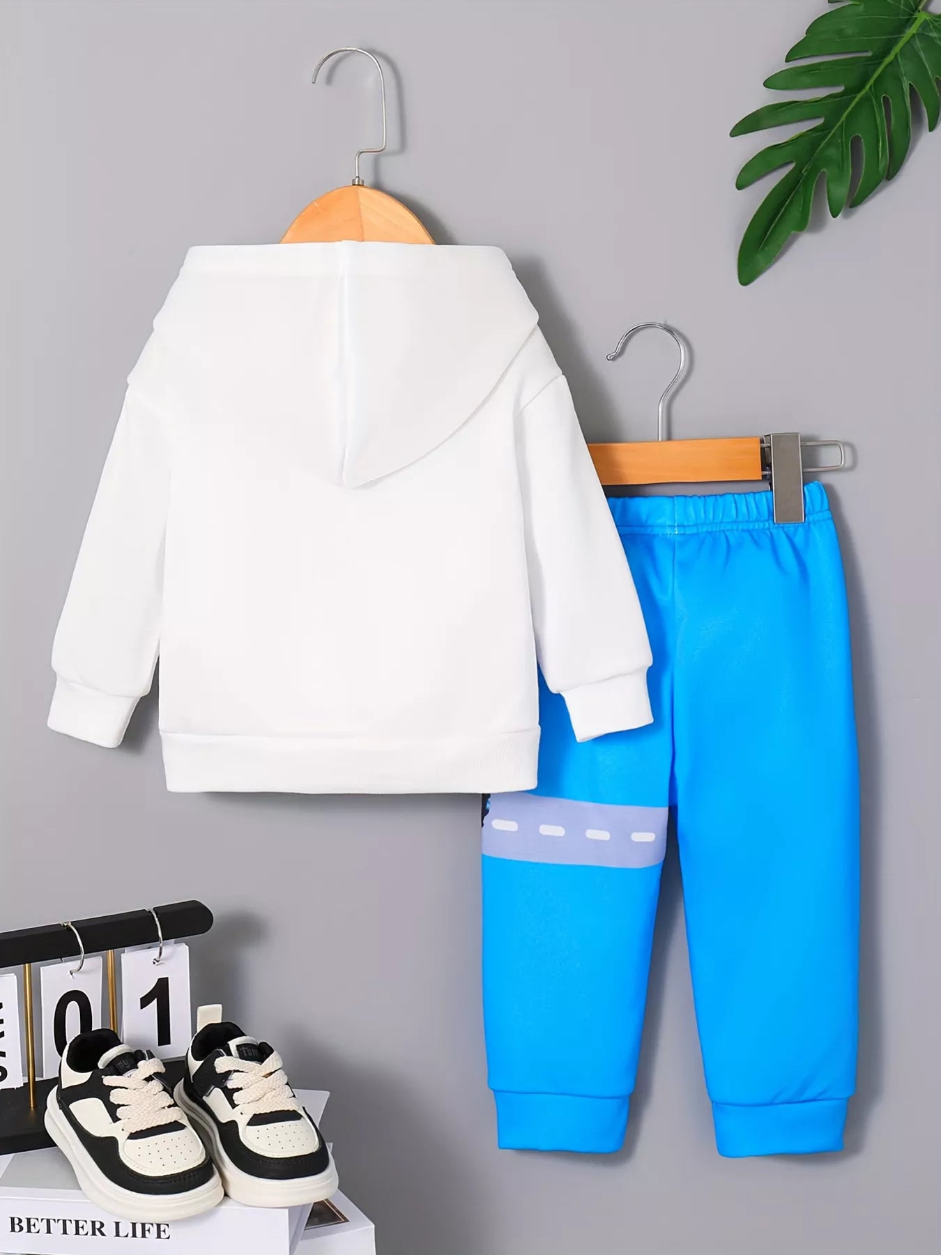 Children's Cartoon Truck Graphic Hoodie & Pants Set NicholesGifts