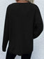 Notched Long Sleeve Sweater nicholesgifts