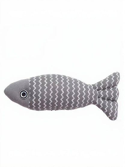 Interactive Fish Shape Pet Plush Toys nicholesgifts