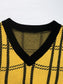 Plaid V-Neck Cropped Sweater Vest nicholesgifts