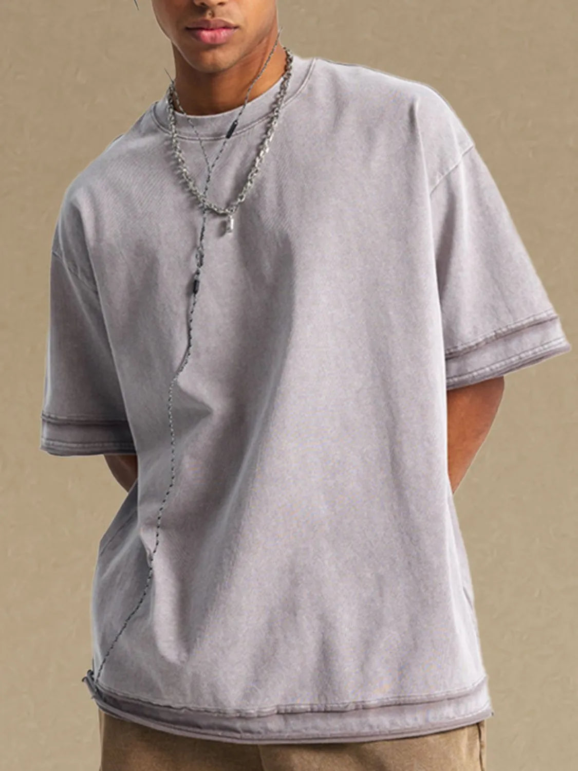 Men's Round Neck Half Sleeve T-Shirt Trendsi
