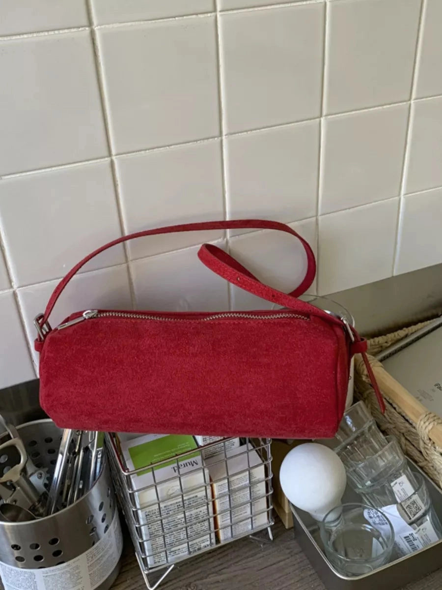 Retro Cylinder Shoulder Bag nicholesgifts