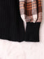 Plaid Long Sleeve Sweater Dress nicholesgifts