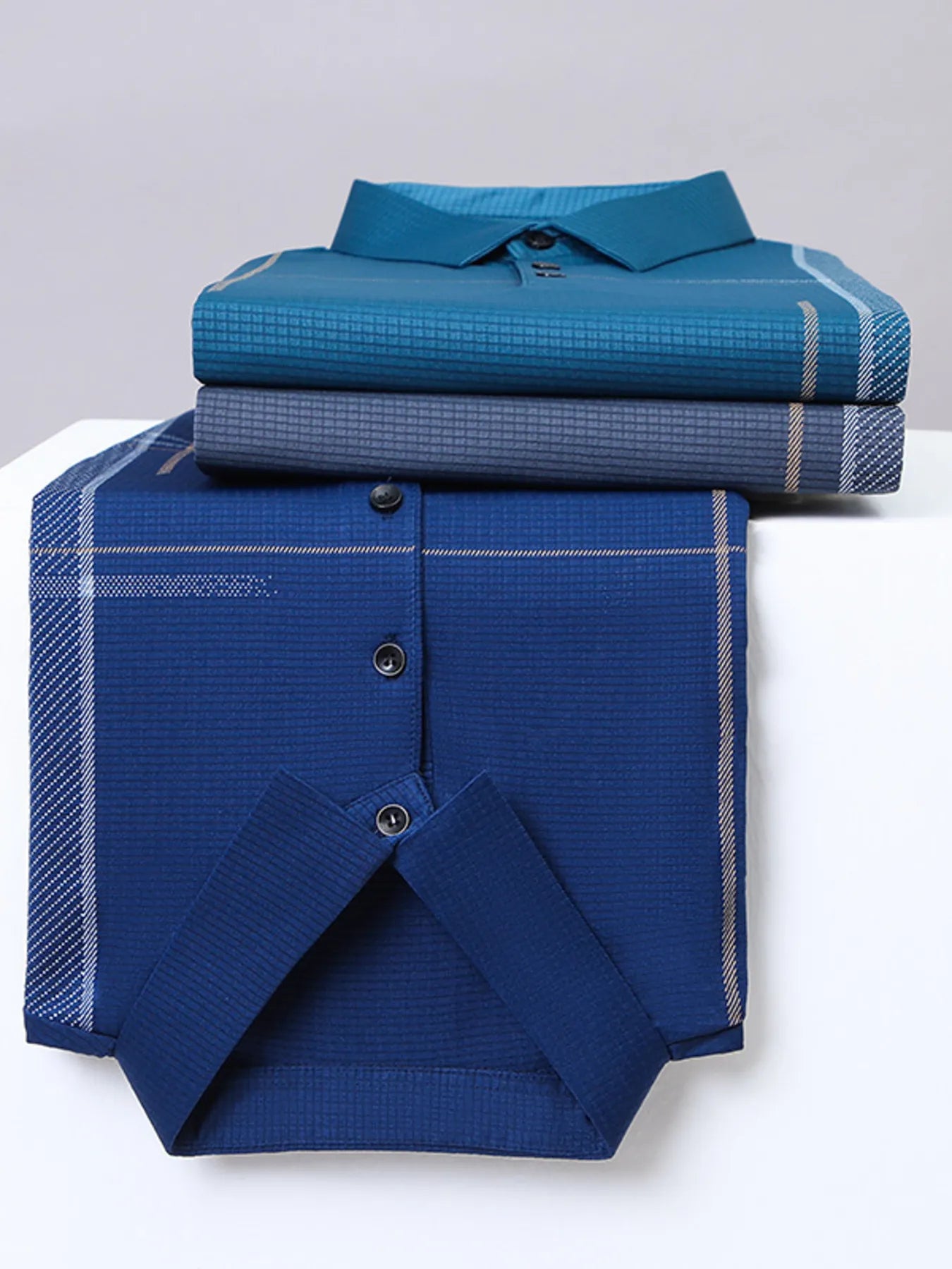 Men's Plus Size Short Sleeve Business Casual Polo Shirt NicholesGifts