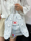 Striped Star Bunny Ear Backpack Bag nicholesgifts