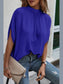 Tie Back Slit Half Sleeve Blouse nicholesgifts