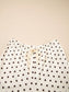 Polka Dot Notched Long Sleeve Top and Drawstring Joggers Lounge Set nicholesgifts