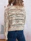 Round Neck Long Sleeve Sweater nicholesgifts
