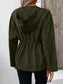 Ivy Lane Drawstring Zip Up Hooded Jacket nicholesgifts