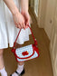 Apple Gingham Shoulder Bag nicholesgifts
