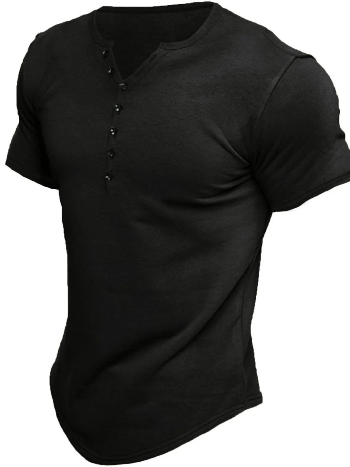 Men's Button Detail Short Sleeve Polo NicholesGifts