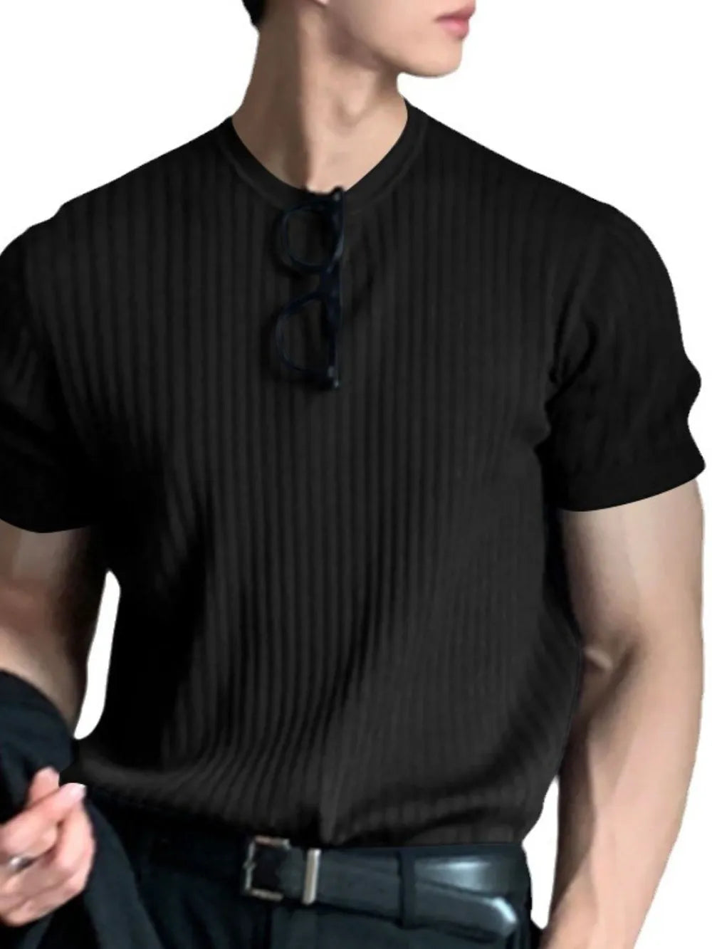 Men's Full Size Round Neck Short Sleeve T-Shirt Plus Size Trendsi