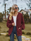 Zip Up Drawstring Long Sleeve Hooded Jacket nicholesgifts