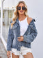 Pearl Trim Raw Hem Denim Jacket nicholesgifts