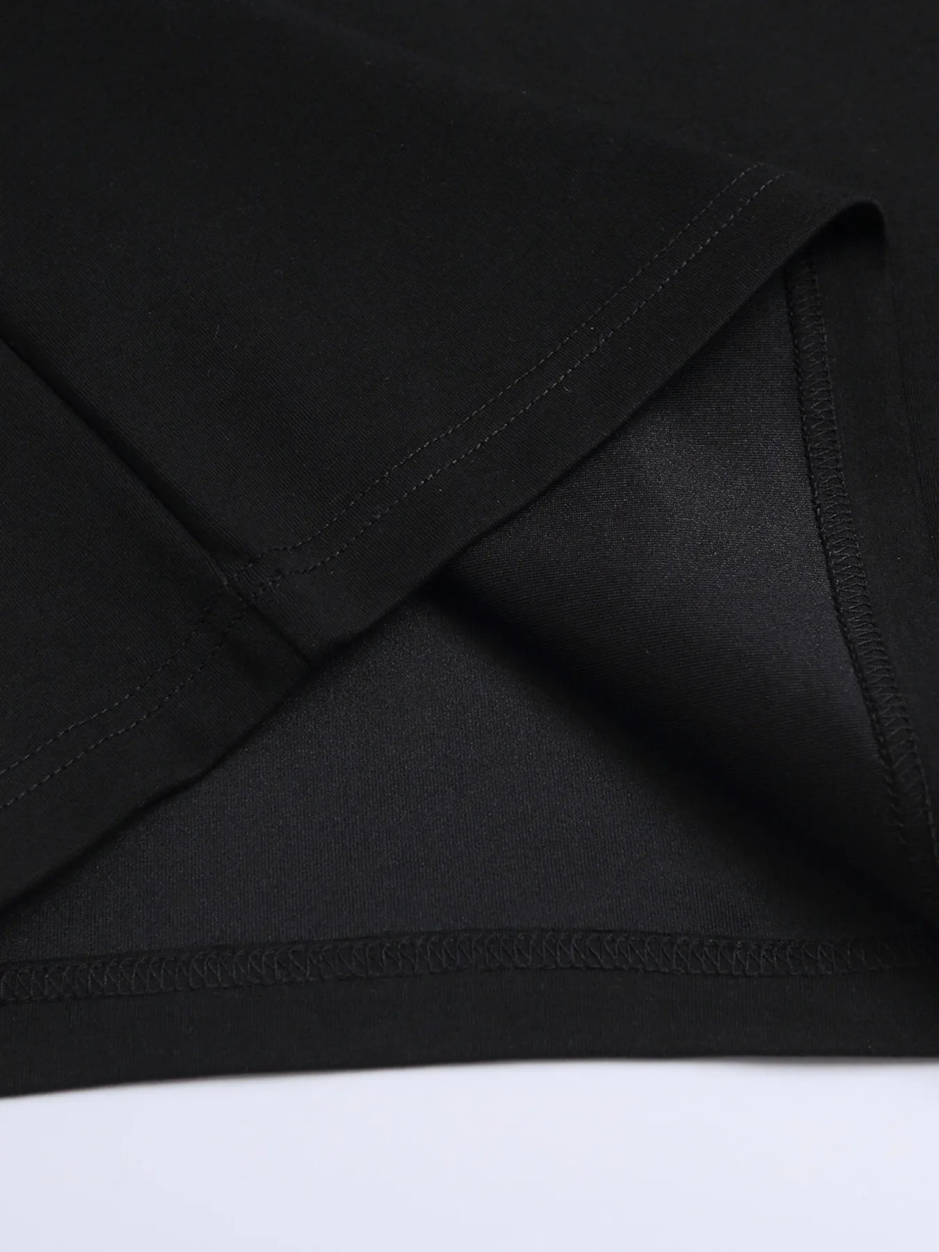 Men's Contrast Half Zip Short Sleeve T-Shirt Trendsi