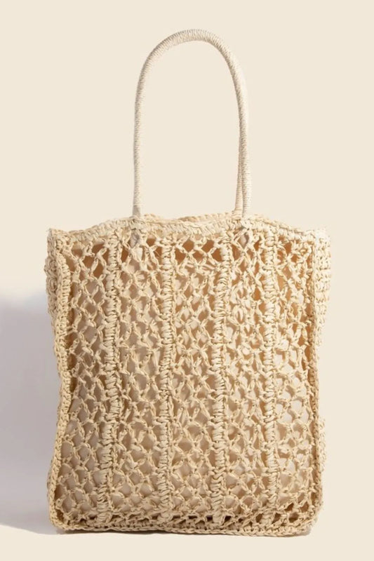 Fame Intricate Braided Tote Bag Trendsi