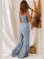 Smocked Printed Wide Strap Jumpsuit nicholesgifts