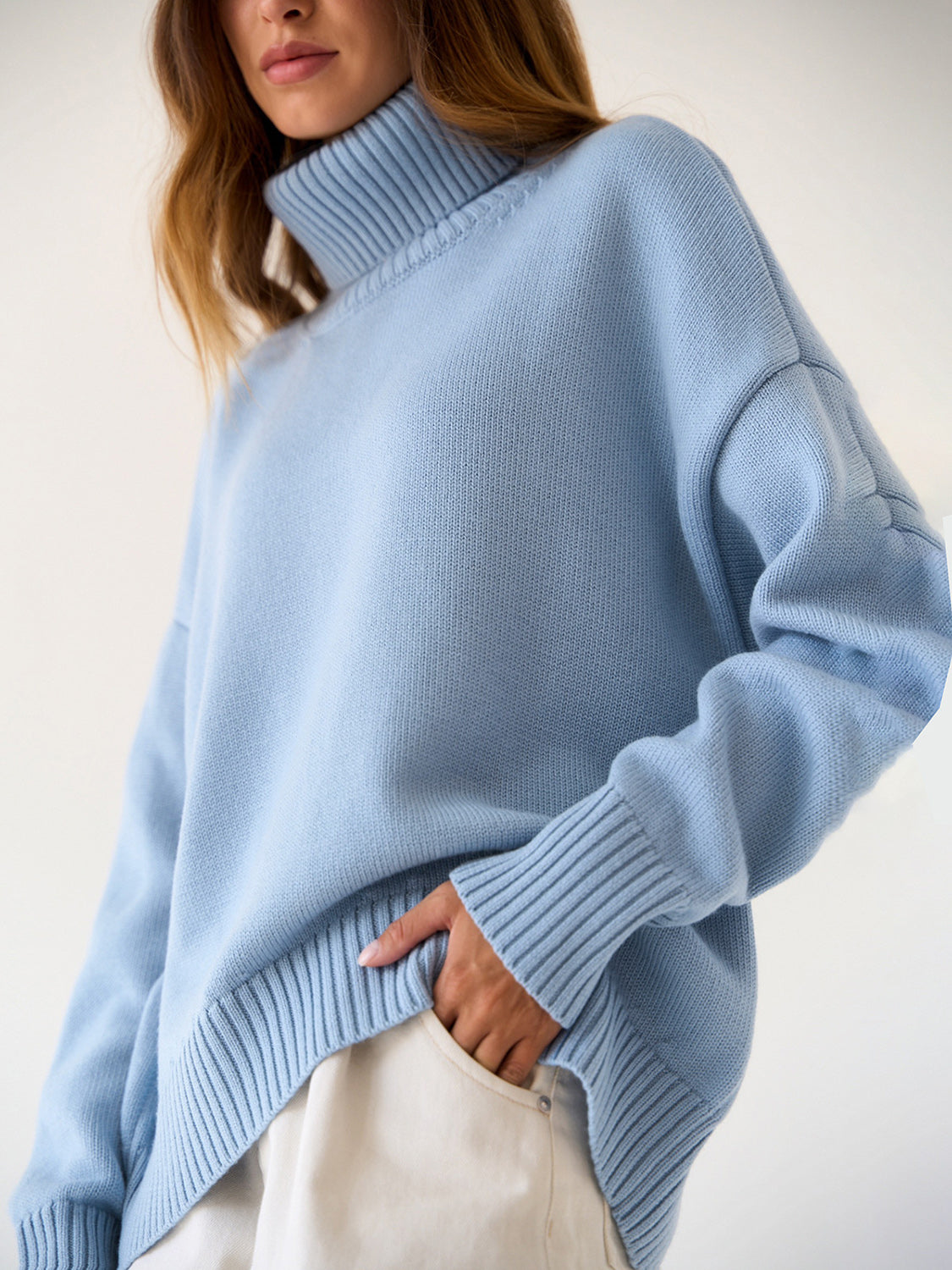 Turtleneck Long Sleeve Sweater NicholesGifts