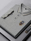 Men's Plus Size Embroidered Detail Short Sleeve Polo nicholesgifts