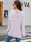 Openwork Dropped Shoulder Long Sleeve Sweater nicholesgifts