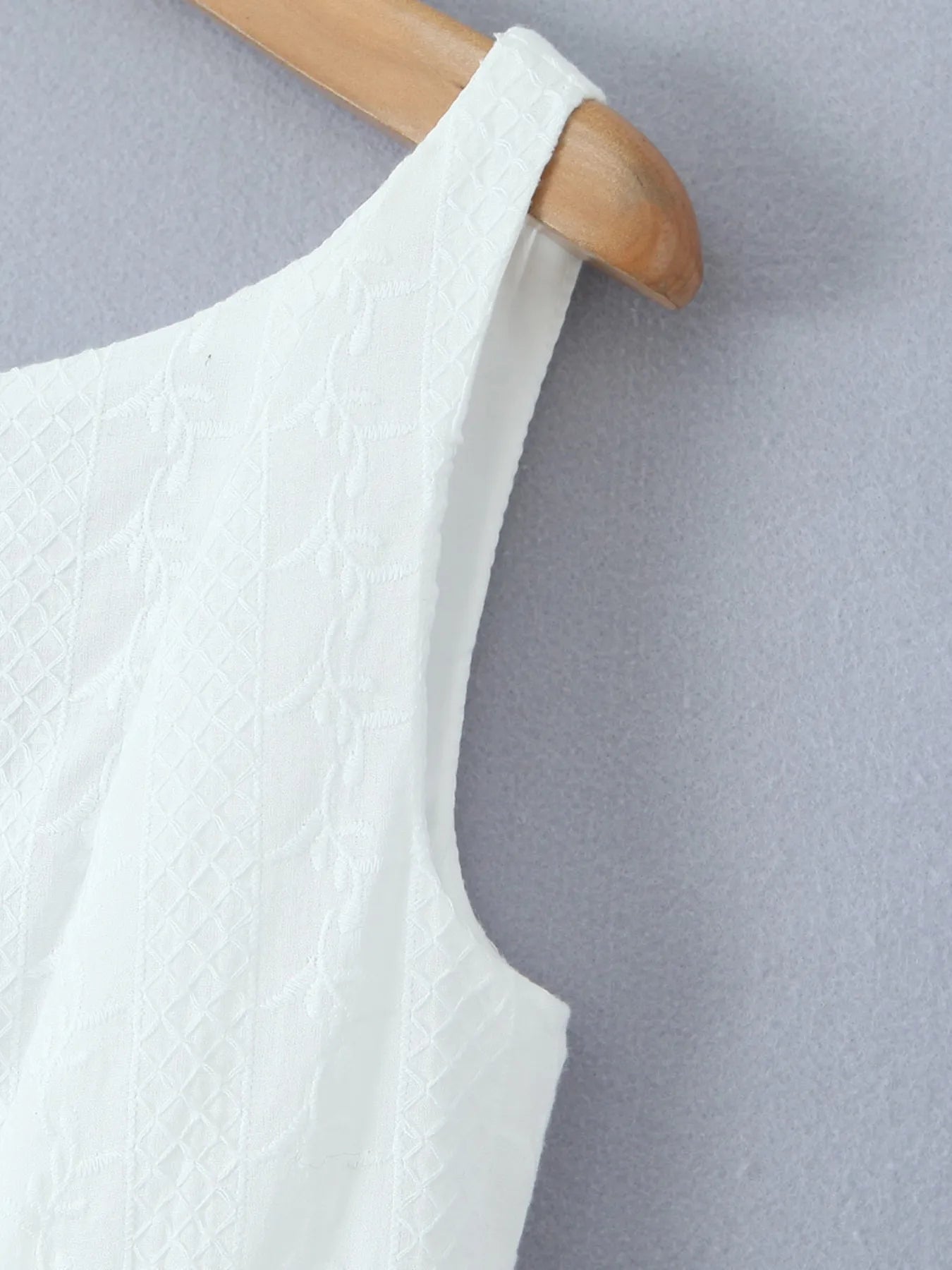Lace Detail Sleeveless Mini Dress Trendsi