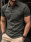 Men's Full Size Collared Neck Short Sleeve Polo Plus Size nicholesgifts