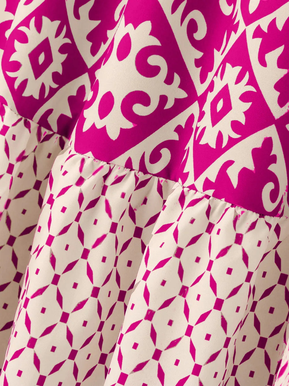 Geometric Elastic Waist Maxi Skirt nicholesgifts