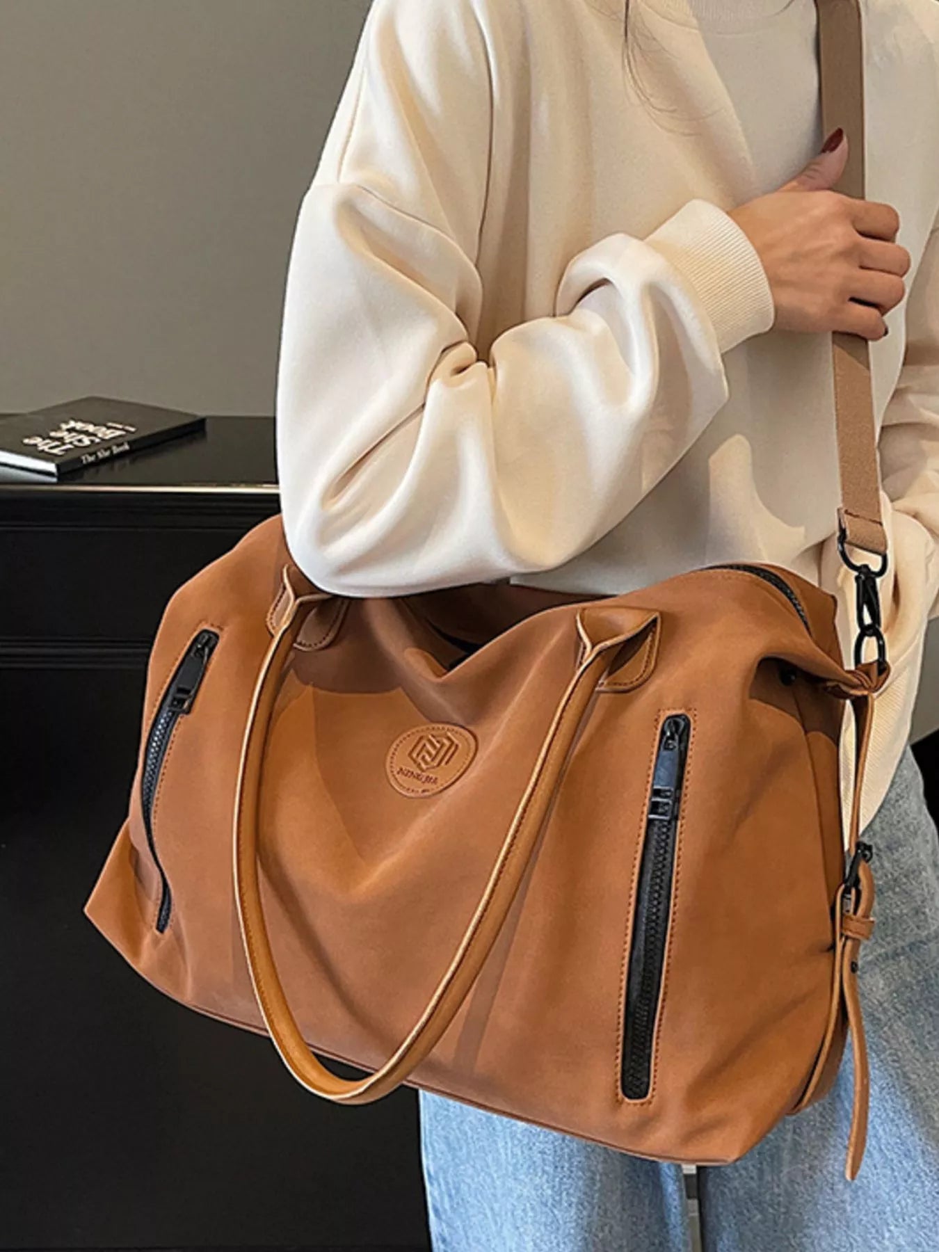 Adjustable Shoulder Strap Travel Duffel Bag nicholesgifts