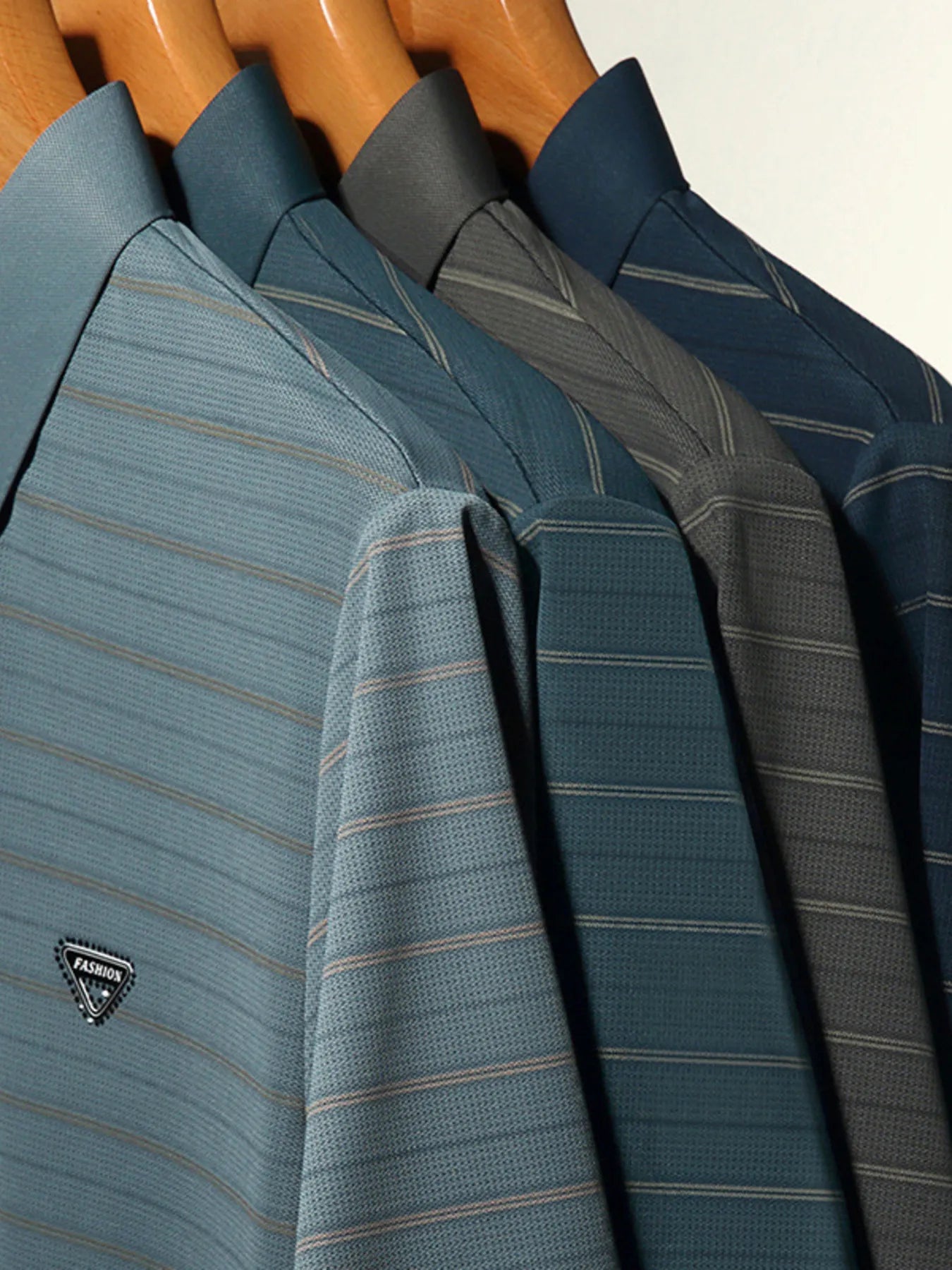 Men's Plus Size Classic Striped Golf Polo Shirt NicholesGifts