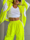 Zip Up Long Sleeve Top and Pants Set nicholesgifts