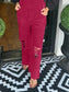 Distressed Wide Leg Corduroy Overalls nicholesgifts