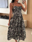 Striped Tie-Shoulder Midi Dress nicholesgifts