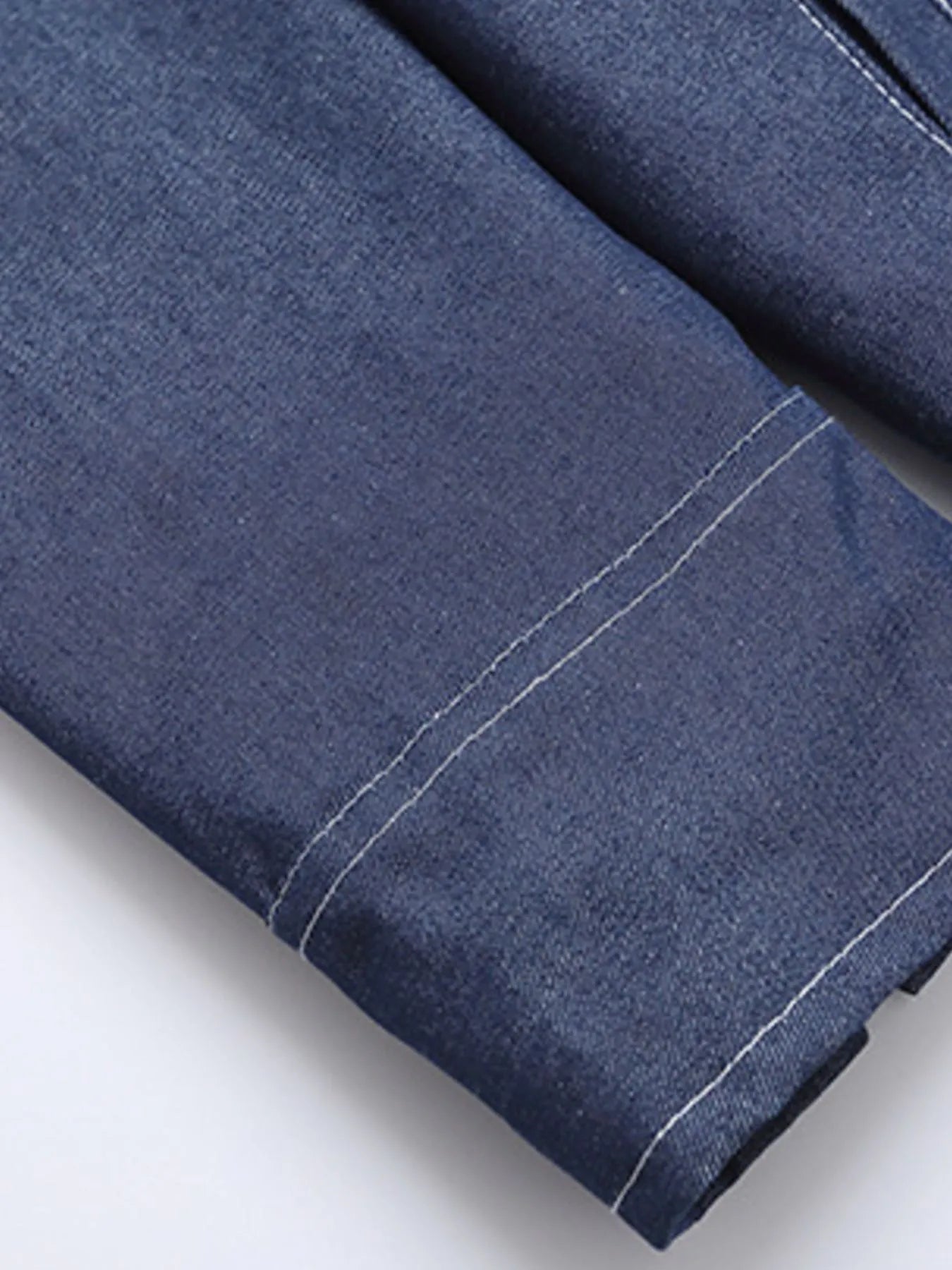 Men's Snap Down Long Sleeve Denim Jacket