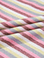 Exposed Seam Color Block Striped Patchwork Loose Henley Sweatshirt nicholesgifts