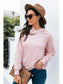 Women Horizontal Stripe Raglan Sleeve Hoodie nicholesgifts