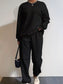 Texture Round Neck Top and Pants Set nicholesgifts