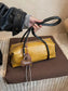 Leather Shoulder Bag with Charm nicholesgifts