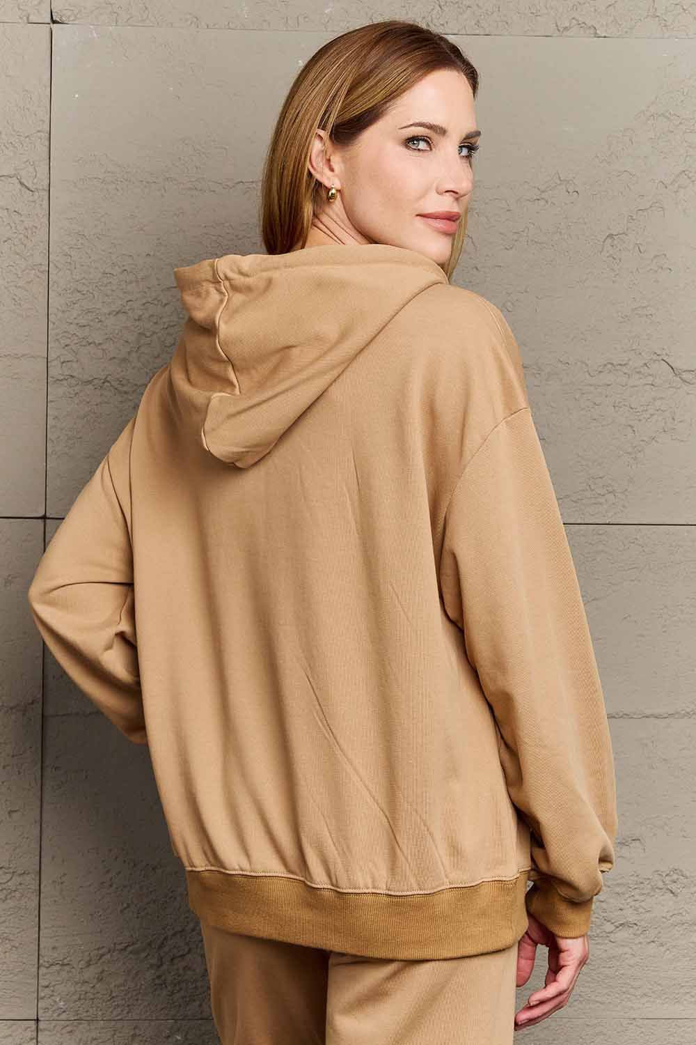 Simply Love Simply Love Full Size BORN FREE Graphic Hoodie Trendsi