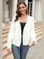 Angel Wings Fringe Trim Open Front Cardigan nicholesgifts