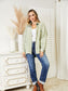 Distressed Raw Hem Denim Jacket nicholesgifts