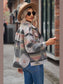 Printed Collared Neck Jacket nicholesgifts