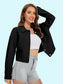 Distressed Distressed Button Up Denim Jacket nicholesgifts