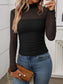 Mock Neck Long Sleeve Top nicholesgifts