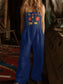 Floral Embroidered Wide Leg Jumpsuit nicholesgifts