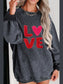 Women Valentine’s Day LOVE Round Neck Long Sleeve Sweatshirt nicholesgifts